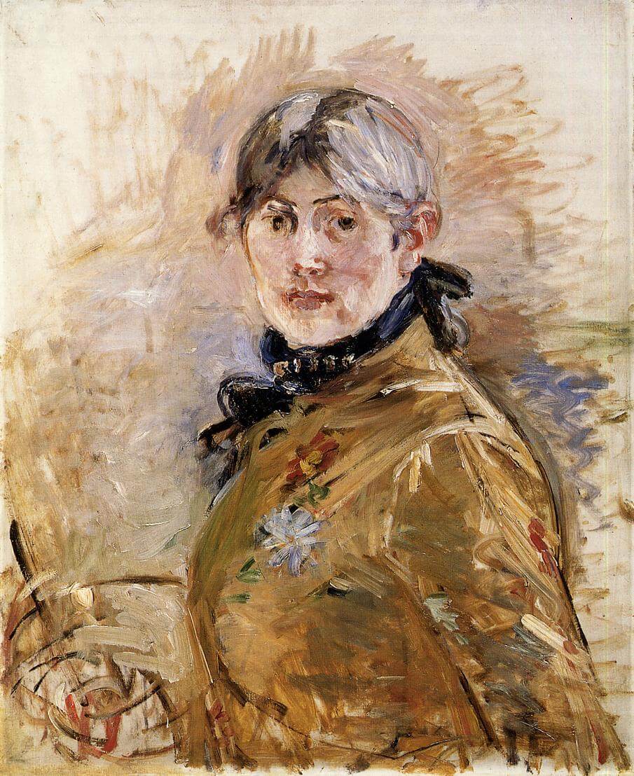 “Self portrait” by Berthe Morisot
